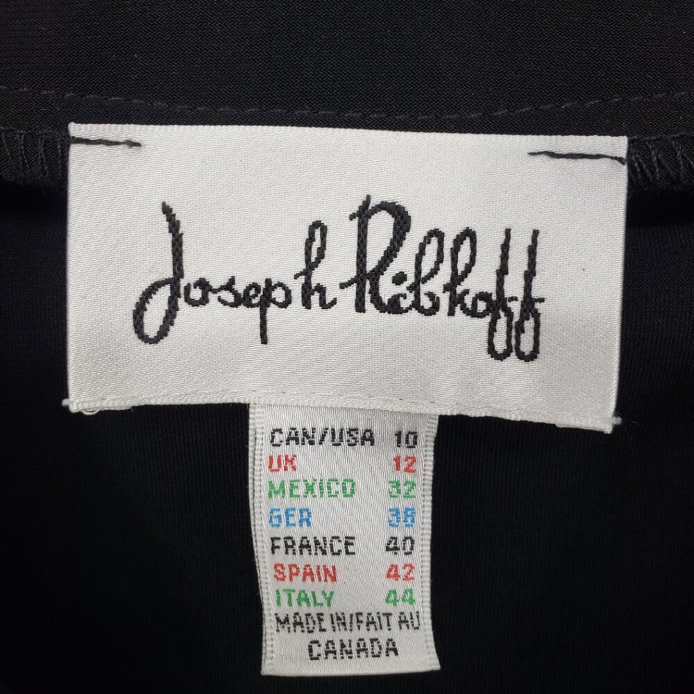 Joseph Ribkoff Cover up Jacket 10 Womens Silky Knit Style 32083 Black - Picture 10 of 12